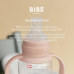 BIBS Sippy Bottle 150 ml – Leak-Proof Toddler Cup with Easy-Grab Handles & Soft Silicone Spout – BPA-Free Baby Training Cup - Blush