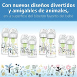 Dr. Brown’s Natural Flow Anti-Colic Options+ Wide-Neck Baby Bottle Designer Edition Bottles, Woodland Decos, 5 oz/150 mL, Level 1 Nipple, 2-Pack, 0m+