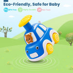 Jyusmile Press and Go Car Toddlers Toys for 1-2 Year Old Boy, 6 Pack Animal Baby Cars Toys for Age 0-2, Infant Push Go Vehicle Toys for 6-9-12-18 Months, First Birthday Gifts for 1-3 Boys Girls