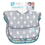Bumkins Bibs for Girl or Boy, SuperBib Baby and Toddler for 6-24 Months, Essential Must Have for Eating, Feeding, Baby Led Weaning Supplies, Mess Saving Catch Food, 3-pk Feathers, Arrows and Quill