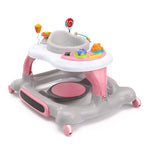 Storkcraft 3-in-1 Activity Walker and Rocker with Jumping Board and Feeding Tray, Interactive Walker for Toddlers and Infants, Pink
