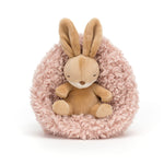 Jellycat Hibernating Bunny Stuffed Animal, 5 inches - Rabbit and Bunny Plush Toy - Classic Children's Gift