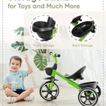 KRIDDO Tricycles Age 24 Month to 4 Years, Toddler Kids Trike for 2.5 to 5 Year Old, Gift for 2-4 Year Olds , Green