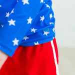 RUGGEDBUTTS® Baby/Toddler Boys Long Sleeve Rash Guard Swim Shirt w/UPF 50+ - Blue Star, 4T
