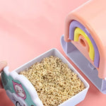 GZBABY Manual Pencil Sharpener, Hand Crank Pencil Sharpeners with Adjustable Nib Thickness, Cute Rainbow Shape (Pink)