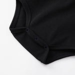 pureborn Baby Boys Girls Bodysuit Halloween Long Sleeve Peter-pan Collar Cotton Romper Spring Fall Bodysuit Black 3-6 Months
