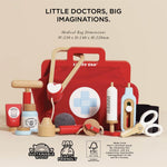Le Toy Van - Kids Wooden Educational Pretend Play Honeybake Doctor's Medical Play Set Kit | Kids Pretend Play Role Play For Boys And Girls | 3 Year Old +, 8.66" x 5.70" x 5.90" (TV292)