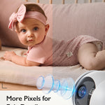 Momcozy Video Baby Monitor, 5.5” 1080P Full HD Baby Monitor with Camera No WiFi, Infrared Night Vision, 5800mAh 120-hrs Battery, ECO, VOX, 2-Way Audio, 1640ft Range, Record and Rewind Locally, BM03