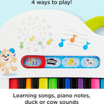 Fisher-Price Baby Toy Laugh & Learn Silly Sounds Light-Up Piano Musical Instrument with Learning Songs for Infants Ages 6+ Months
