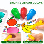 YSNYSN 8 Colors Baby Crayons for Toddlers 1-3, Non-Toxic Washable Jumbo Silky Crayons for Kids Ages 4-8, Easy Grip,Engaging and Educational Art Supplies and Gift for Babies
