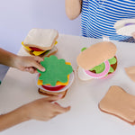 Melissa & Doug Felt Food Sandwich Play Food Set (33 pcs), Orange, 1 Count