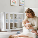 voomf Mini Crib Mattress, 38x24X4 Inch Dual Sided Comfort Memory Foam Portable Crib Mattress, Soft Breathable Baby Mattresses for Mini and Portable Cribs with Machine Washable Cover