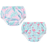 Hudson Baby Unisex Baby Swim Diapers, Flamingos, 4 Toddler