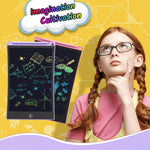 TECJOE 2 Pack LCD Writing Tablet, 8.5 Inch Colorful Doodle Board Drawing Tablet for Kids, Kids Travel Games Activity Learning Toys Birthday Gifts for 3 4 5 6 Year Old Boys and Girls Toddlers