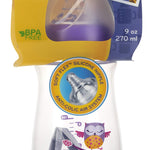 Nuby Wide Neck Bottle with Anti-Colic Air System, Colors/Prints May Vary, 1 Pack of 1 Bottle