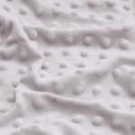 Entisn Pack N Play Sheets Fitted, 26 x 38 Inch Minky Dot Mini Crib Sheet for Boys and Girls, Soft and Warm Fleece Nursery Bedding for Most Mini Crib Mattresses (Light Grey)