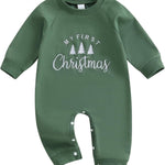 BeQeuewll Newborn Baby Boy Mardi Gras Outfit Infant Sweatshirt Jumpsuit Rompers Babys Spring Carnival Clothes