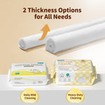 Winner 100% Cotton Dry Wipes, USDA Certified Baby Wipes, Soft & Gentle, Hypoallergenic & Unscented for Baby Sensitive Skin, Use Wet/Dry for Diaper Changes, Meals & Cleanup, Pack of 1, 100 pcs