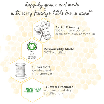 Burt's Bees Baby Beekeeper Wearable Blanket Winter, Organic Cotton Swaddle 0.5 or 1.5 TOG, Baby Infant Wearable Blanket & Essentials Shower Gift