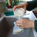 Willow - Silicone Wearable Breast Pump - Passive Suction Milk Collector - Hands Free Manual Breast Pump - Dishwasher Safe - Breastfeeding Essentials - Easy Pour Spout for Milk Storage Bags - BPA Free