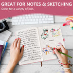 A5 Lined Journal Notebook, Hardcover Note Book Leather Journals for Girls Women,Cute Heart Pattern Design A5 Diary Notepad for Work, School, Note Taking, Business (Pink)