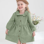 Mioglrie Toddler Girl Fall Dress Baby Girl Winter Clothes 6 12 18 24 Months Outfit Cute Dresses for Girls with Satchel