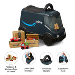 Amazon Delivery Van Ride On Toy for Kids, Blue Toddler Ride on Toy for Ages 2+, Amazon Exclusive
