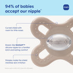MAM Original Start Matte Baby Pacifiers, Binky for 0-3 Months, BPA-Free Silicone Nipple, Easy to Clean, Best for Newborn Babies, Developed with Medical Experts, 2 Count Binkies with Sterilizer Case