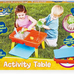 Toddler Sensory Kids Table with Lid | Sensory Bin | Kidoozie | Mega Block Compatible Lid | Indoor Outdoor Use , Red, G02521 17 x 12.5 x 11 inches