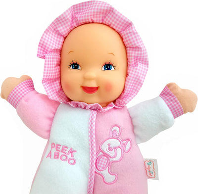 Baby's First Goldberger 11" Soft & Snuggle Bunny Doll - Baby's 1st Doll, Machine Washable, Safe for Children & Infant, Ages 0 Months & Up