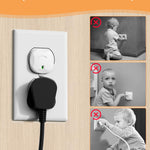 TrusTot Outlet Covers Baby Proofing, 24 Pack Plug Covers Baby Proofing, Outlet Plug Covers for US 3-Prong to Prevent Electric Shock, Outlet Covers for Home, Office, School, Kindergarten, White