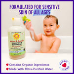 California Baby Tea Tree & Lavender Baby Wash + Baby Shampoo | 100% Plant-Based | Tea Tree Shampoo For Sensitive Skin | Hypoallergenic | 251mL / 8.5oz