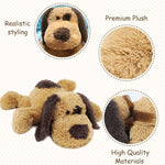 Floppy Stuffed Dog Puppy Plush Toy, Huggable Beagle Labrador Retriever Stuffed Animal Dogs for Kids Girls Boys Baby Birthday Gift, 20 inch, Brown