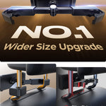 LISEN Tablet iPad Holder for Car Mount Headrest Must Have, iPad Car Holder Back Seat Travel Accessories Long Road Trip Essentials for Kids Black