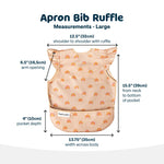 Tiny Twinkle Mess Proof Baby Bib - Waterproof Baby Apron - Machine Washable - PVC, BPA, & Phthalate Free - Great Travel Bib for Baby Eating - Baby Food Bibs (Boho Rainbow, Large 2-4 Years)