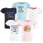 Hudson Baby Unisex T-shirts Short Sleeve Creativity, 2 Toddler, Creativity, 2T US