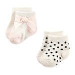 Hudson Baby Baby Girls Sock and Headband 12pc Set, Soft Pink Roses, 0-9 Months