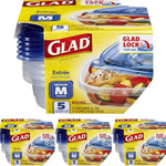 Glad Food Storage Containers, Deep Dish, 64 Ounce, 3 Count