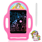 Unicorn 8.5 Inch LCD Writing Tablet for Kids 2-6, Drawing Tablet Doodle Board with Handle, Travel Car Toy for Girls, Educational Sketch Pad Birthday Christmas Gift