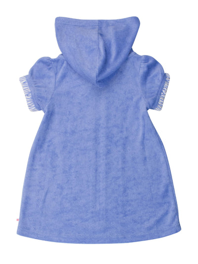RuffleButts Girls Terry Knit Full-Zip Swim Cover-Up - Fashion Swimwear Cover-Up Dress