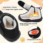 FEETCITY Baby Snow Boots Infant Winter Shoes Boys Girls Toddler Cozy Fleece Ankle Booties Warm Socks Shoes