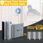 Rerishom 2 Pack Door Lock Withstand 800 lbs for Inward Swinging Door,Door Reinforcement Lock with 8 Screws to Prevent Unauthorized Entry, Pin Tumbler for Extra Home Security and Privacy