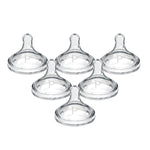 Dr. Brown's Natural Flow Preemie Flow Wide-Neck Baby Bottle Silicone Nipple, Slowest Flow, 0m+, 100% Silicone Bottle Nipple, 6 Pack
