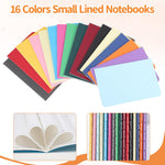 BESARME 16 Pack Mini Notebooks Bulk, Small Lined Pocket Notebook End of Year Gifts for Students Elementary School Graduation Gifts for Kids Students School Supplies