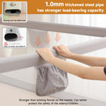 BabyAlly Quick Assembled Bed Rail for Baby, Foldable Toddlers Bed Rails, Height Adjustable Bed Rail Guard, Steady and Safty for King Size Bed (2 Sides 78.7"+1 Side 74.8'')