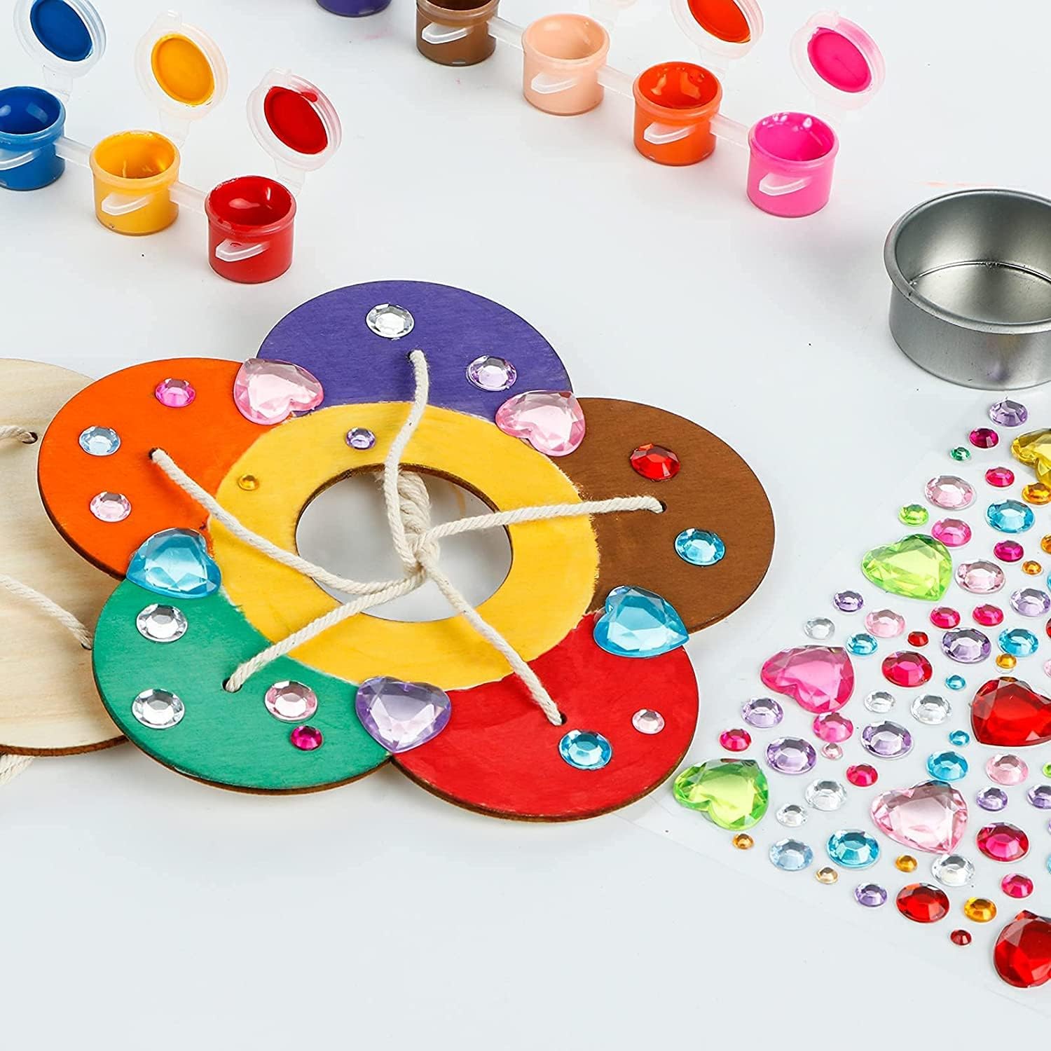 Kids Arts and Crafts Bird Feeders for Outside, 2-Pack DIY Wooden Paint Kits Outdoor Toys for Boys & Girls Age 3-5 4-8 8-12