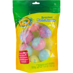 Crayola Colorful Scented Bath Bombs for Kids, Color You Bath Bathbomb Fizzies for Boys Girls Holiday Stocking Stuffer, Grape Jam, Laser Lemon, Cotton Candy, & Bubble Gum Scents