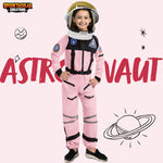 Spooktacular Creations Pink Astronaut Costume with Helmet, Space Suit for Toddler with Movable Visor, Kids Astronaut Halloween Costume for Girls Cosplay, Party Favor Supplies (Small, 5-7 yrs)