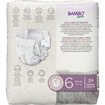 Bambo Nature Hypoallergenic Baby Diapers, Eco-Labelled Sustainable Diapers, Enhanced Leakage Protection, Totally Chlorine-free, Skin Friendly, and Super Absorbent - Size 6 (144 Count)