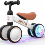 BEKILOLE Baby Balance Bike for 1 Year Old Girl Gifts, 10-24 Month Toddler Balance Bike, 4 Silent Wheels Pre-School First Ride On Toys, 1st Birthday Gifts